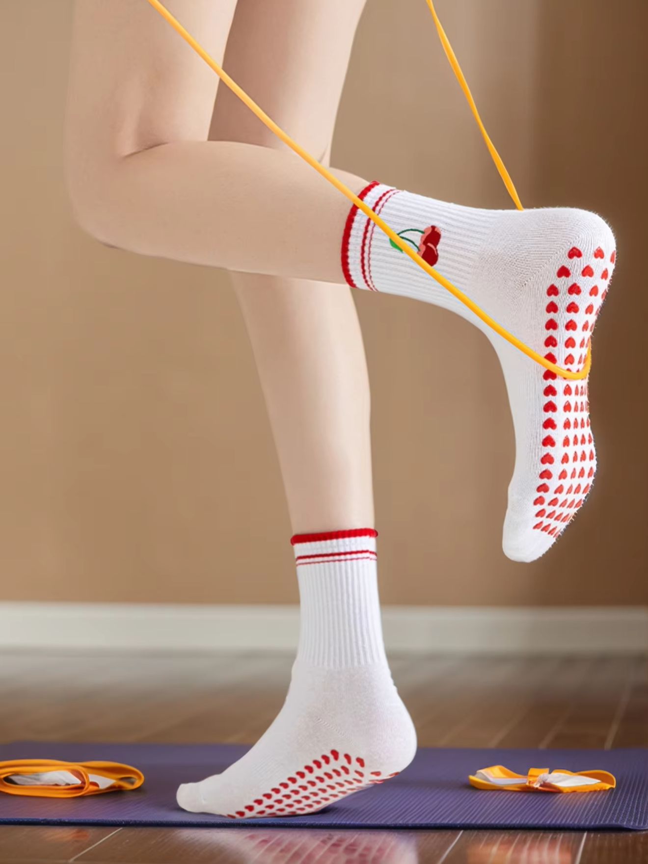 Yoga & Fitness With Denise - 1 Pairs Cross-Border Professional Yoga Socks,