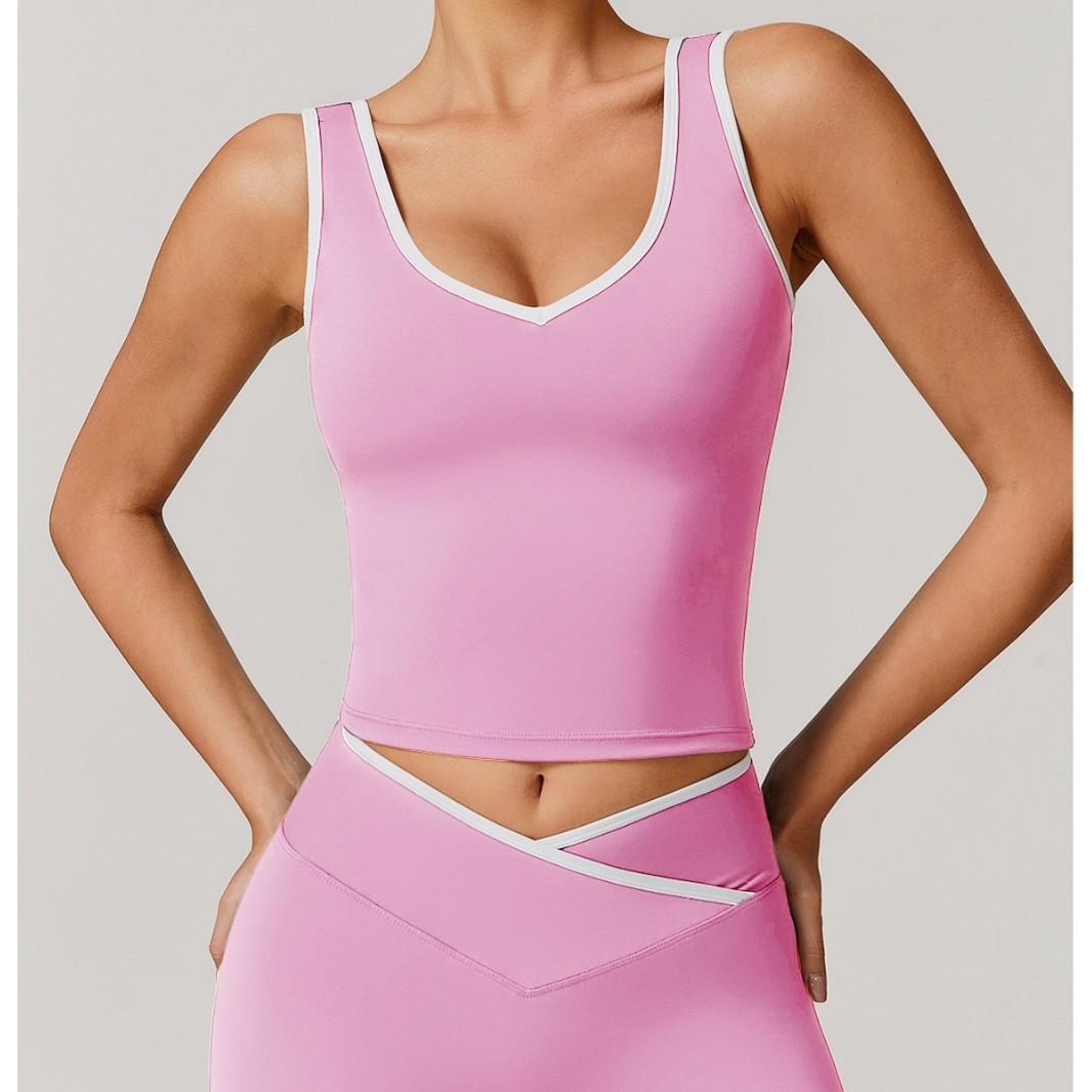 Cross Back High Waist Yoga Set - Yoga Fitness Health ulasan dan harga