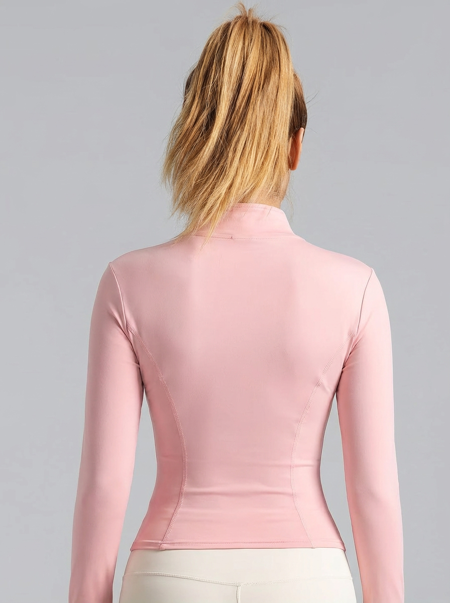 New Women Light Pink Yoga Coat - Yoga & Fitness With Denise ulasan dan harga