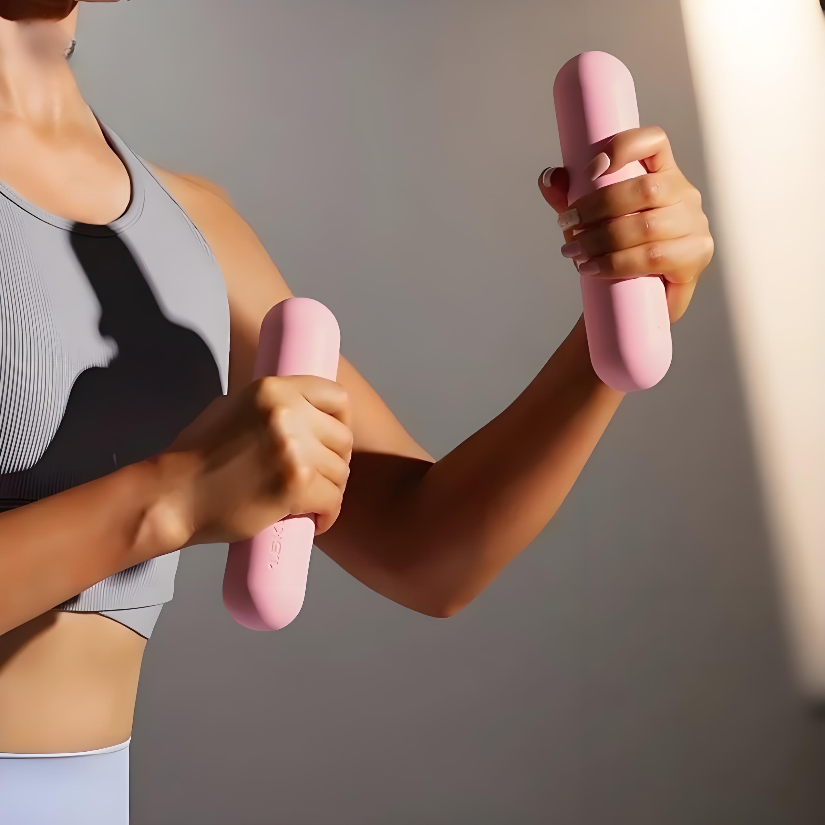Barbell Bar Beam Silicone Dumb - Yoga Fitness Power Yoga ulasan dan harga