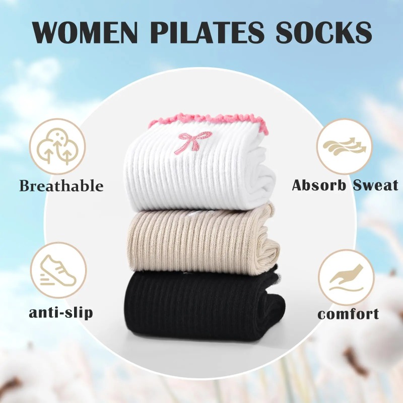 Professional Yoga Socks, Cotto - Yoga & Fitness With Denise ulasan dan harga