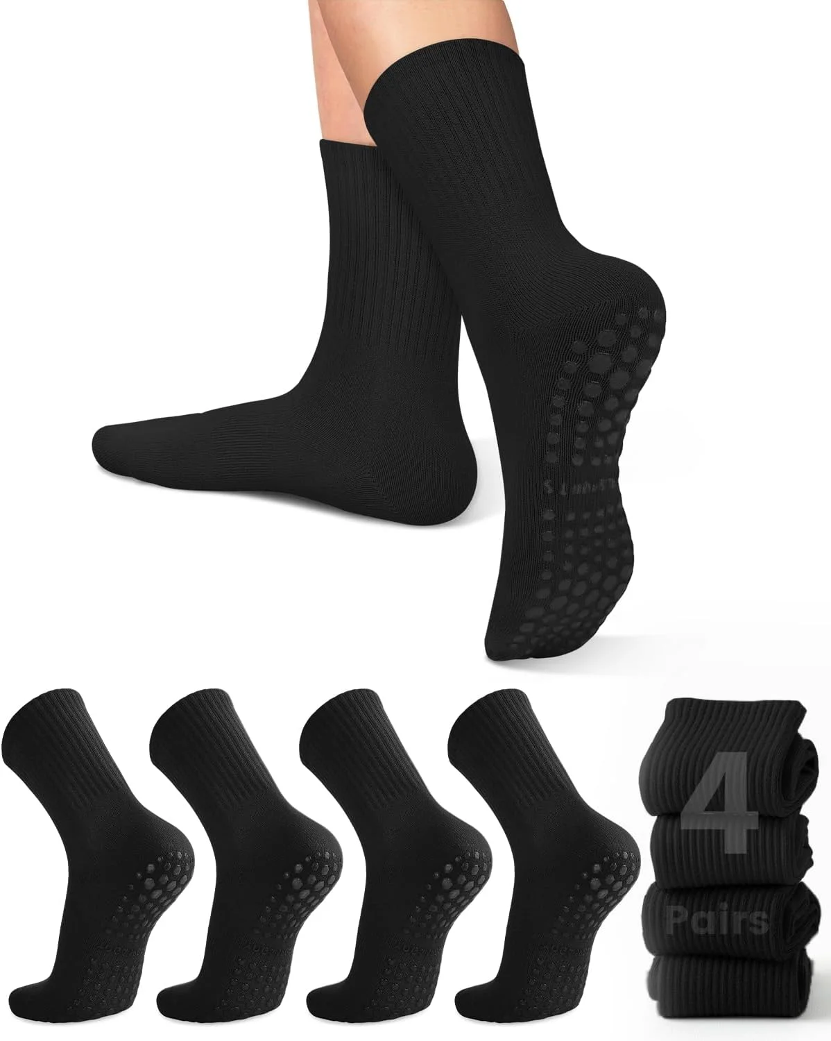 4 pairs of women's yoga socks, - Yoga & Fitness With Denise ulasan dan harga