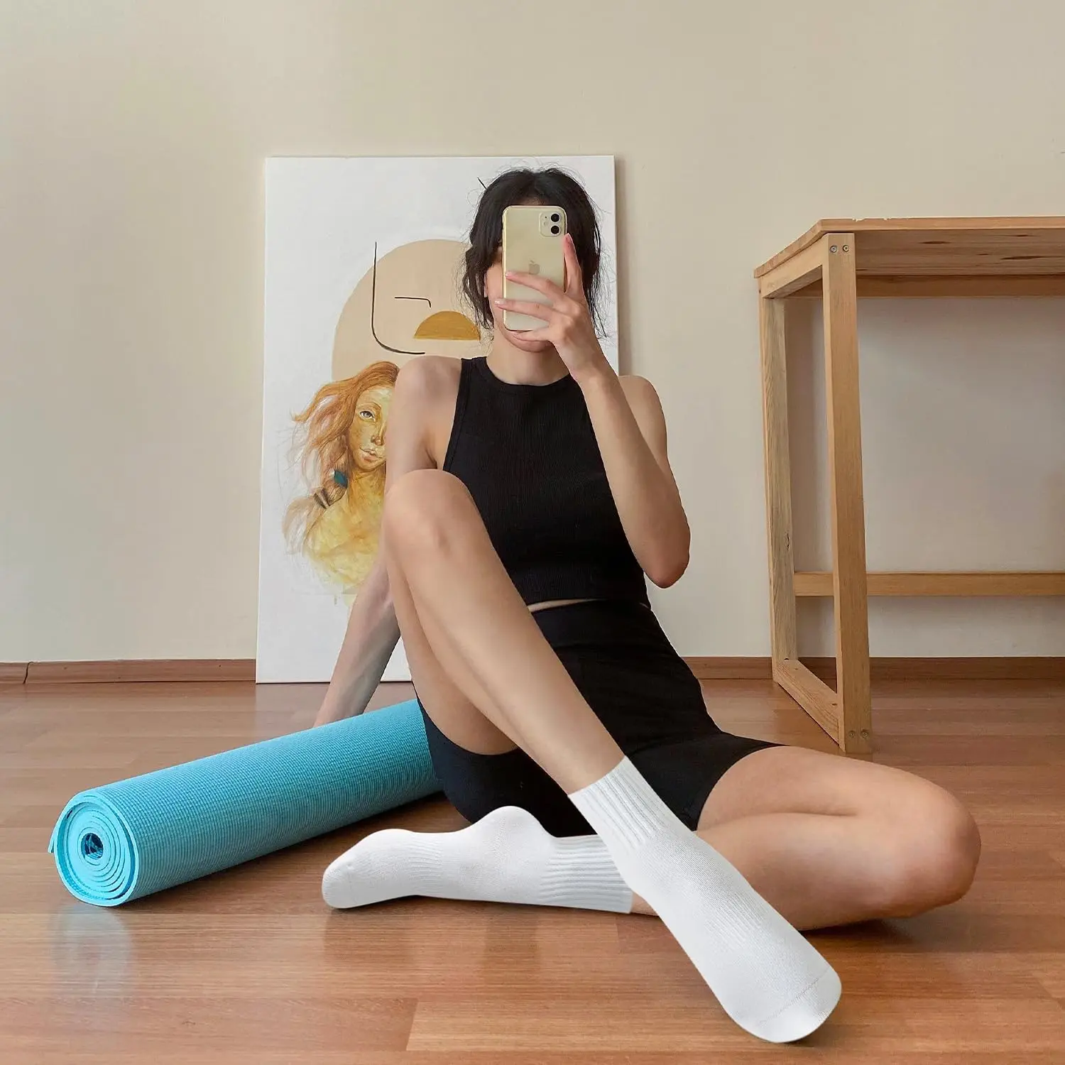 4 pairs of women's yoga socks, - Yoga & Fitness With Denise ulasan dan harga