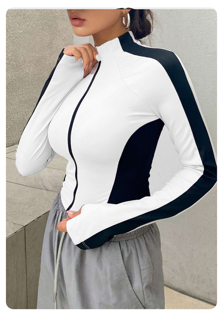 Yoga Clothes Stand Up Collar J - Yoga & Fitness With Denise ulasan dan harga