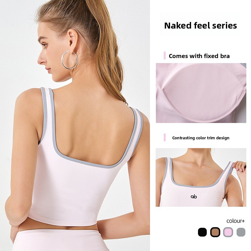 Women Summer Ribbed Yoga Tank  - Yoga Fitness Tapis ulasan dan harga