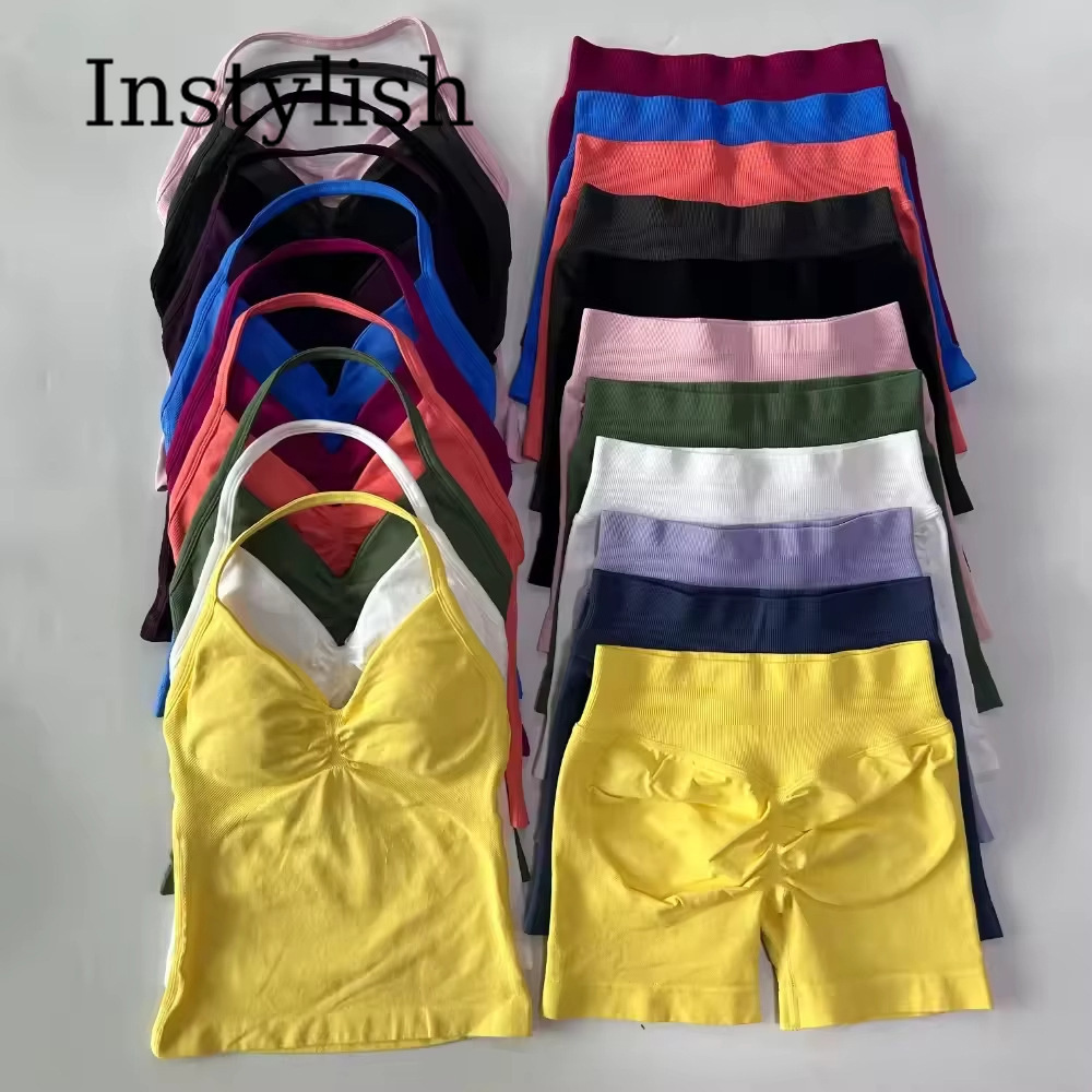 Women Seamless Yoga 2 Piece Se - Yoga & Fitness With Denise ulasan dan harga