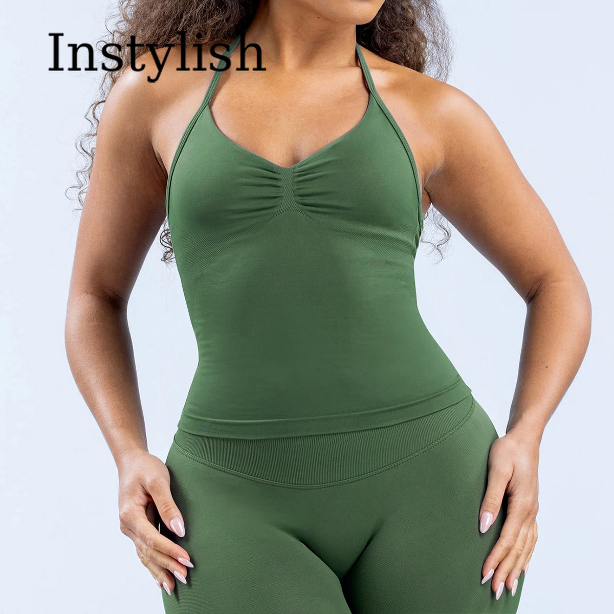 Women Seamless Yoga 2 Piece Se - Yoga & Fitness With Denise ulasan dan harga