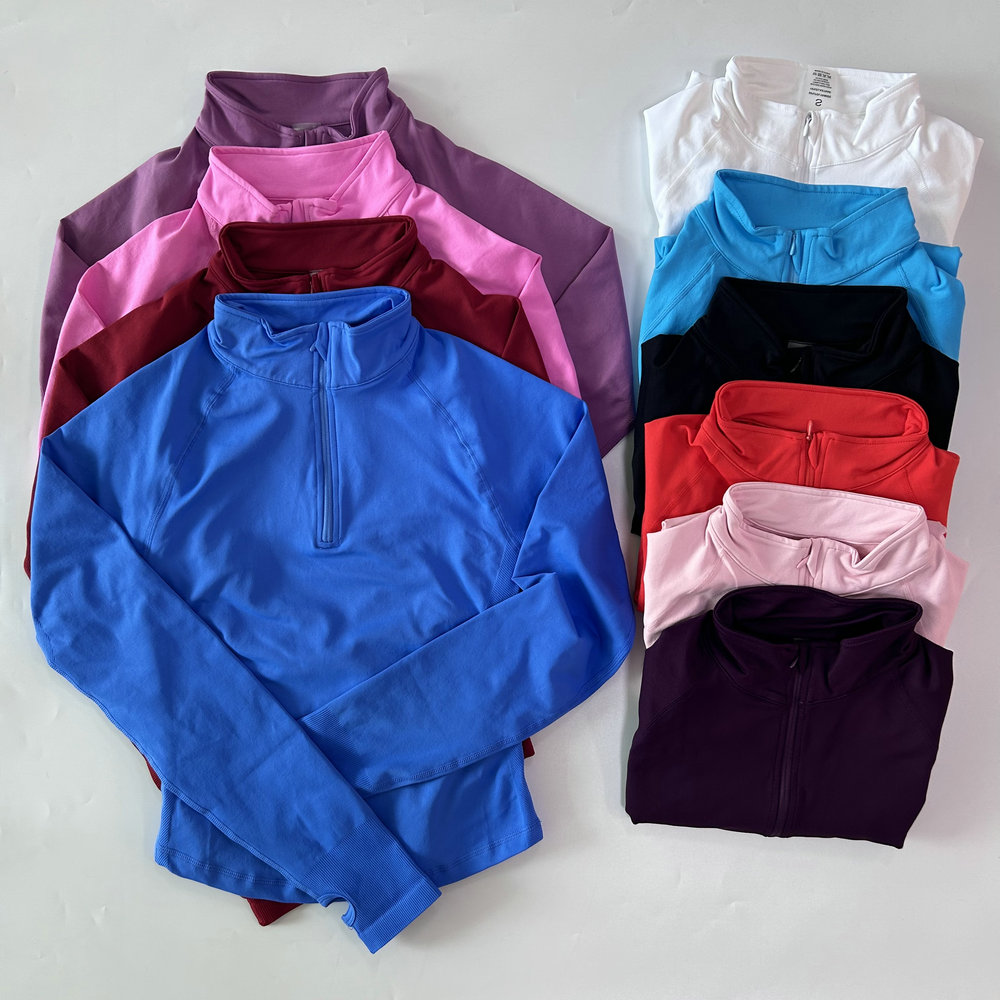 No Logo Yoga Jacket With Half  - Yoga & Fitness With Denise ulasan dan harga