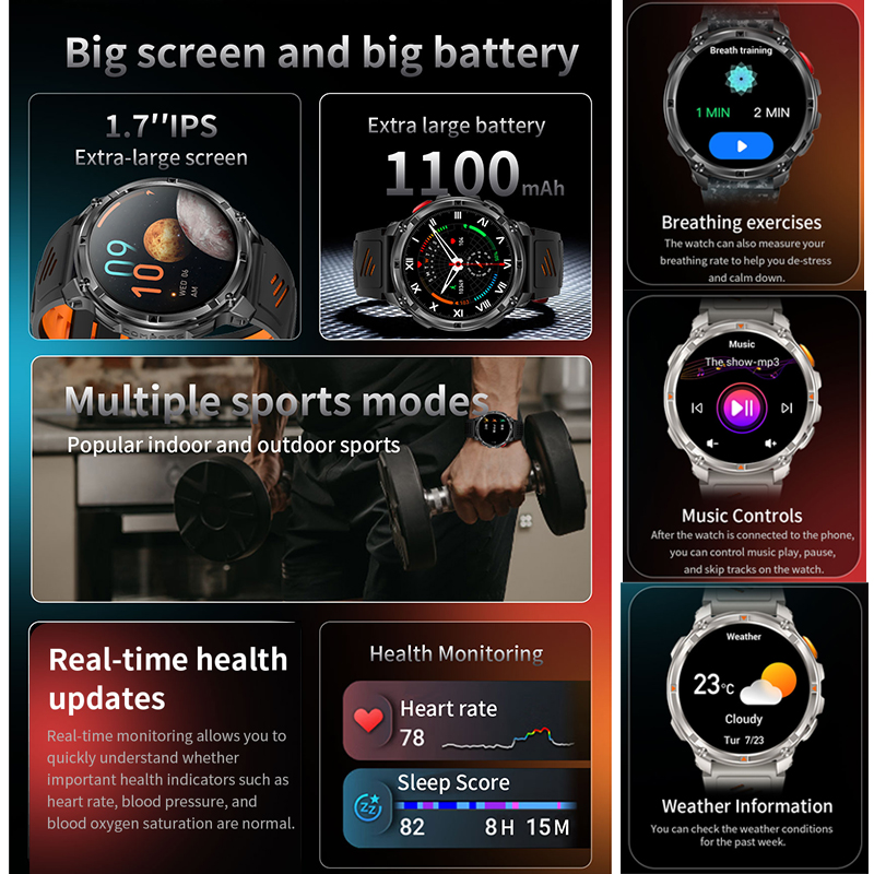 2026 New T-Rex3 Pro 1100mAh Ba - Wrist Wraps Fitness ulasan dan harga